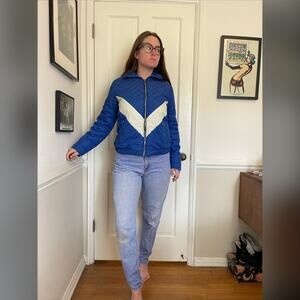 70s Vintage Ispo International Blue Ski Coat